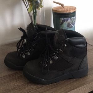 Toddler black timberland boots size 10c